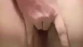 شعر الشقراء العاهرة المبلول وأداة وحشها السمينة